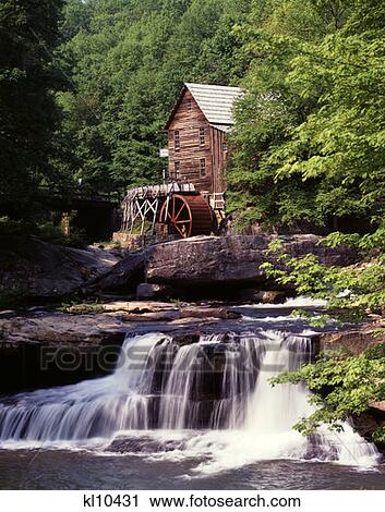Millhouse With Stream And Waterfall Glade Creek Mill Babcock State Park, West Virginia View Large Photo Image Stock Image - Millhouse With Stream And Waterfall Glade Creek Mill Babcock State Park, West Virginia. Fotosearch
