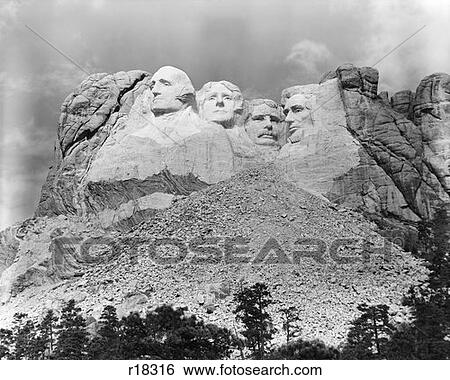 Mount Rushmore South Dakota George Washington Theodore Rossevelt Abraham Lincoln Thomas Jefferson Retro View Large Photo Image Stock Photograph - Mount Rushmore South Dakota George Washington Theodore Rossevelt Abraham Lincoln Thomas Jefferson Retro. Fotosearch