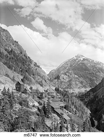 Stock Photo - Mountains Retro. Fotosearch