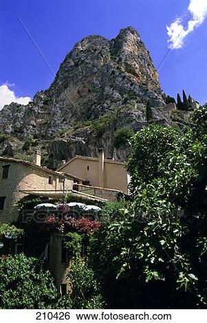 Moustiers Ste Marie France Restaurant Terrace View Large Photo Image Stock Photograph - Moustiers Ste Marie France Restaurant Terrace . Fotosearch