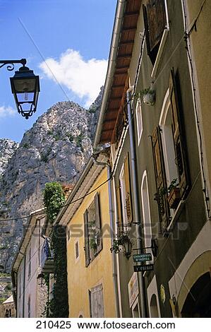Stock Photography - Moustiers Ste Marie France Village Lane . Fotosearch