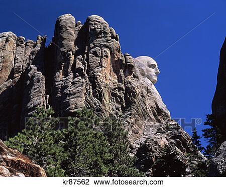 Mt. Rushmore In Profile South Dakota View Large Photo Image Stock Image - Mt. Rushmore In Profile South Dakota . Fotosearch