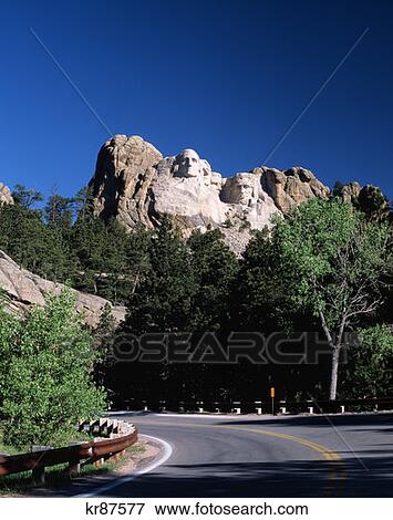 Mt. Rushmore South Dakota View Large Photo Image Stock Photo - Mt. Rushmore South Dakota . Fotosearch