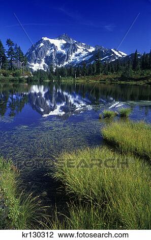 Stock Image - Mt. Shuksan North Cascades National Park Washington . Fotosearch