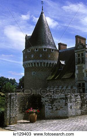 Stock Image - Mur De Sologne Loir Et Cher France Chateau De Moulin . Fotosearch