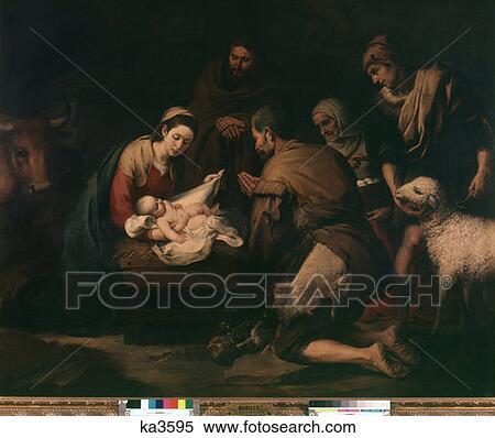 Stock Photography - Murillo Adoracion Delos Pastores . Fotosearch