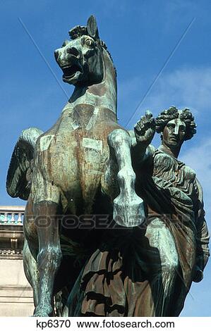 Muse Leading Pegasus At Memorial Hall Statue In Fairmount Park Philadelphia Pennsylvania View Large Photo Image Stock Image - Muse Leading Pegasus At Memorial Hall Statue In Fairmount Park Philadelphia Pennsylvania . Fotosearch