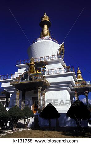 Stock Photo - National Memorial Chorten Thimphu . Fotosearch