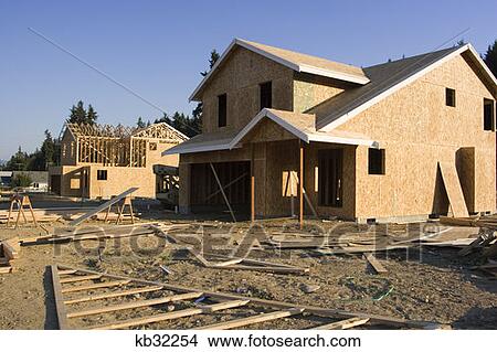 New Home Construction View Large Photo Image Picture - New Home Construction . Fotosearch