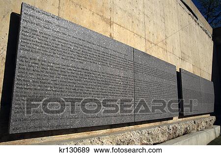 Oklahoma City Ok Oklahoma City National Memorial Names On Survivor Wall View Large Photo Image Stock Photo - Oklahoma City Ok Oklahoma City National Memorial Names On Survivor Wall . Fotosearch