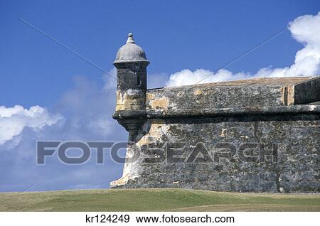 Old San Juan Puerto Rico Fort San Feipe Del Morro View Large Photo Image Stock Photo - Old San Juan Puerto Rico Fort San Feipe Del Morro . Fotosearch