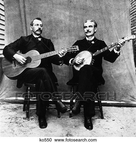 Stock Image - Old Time Music Players. Fotosearch