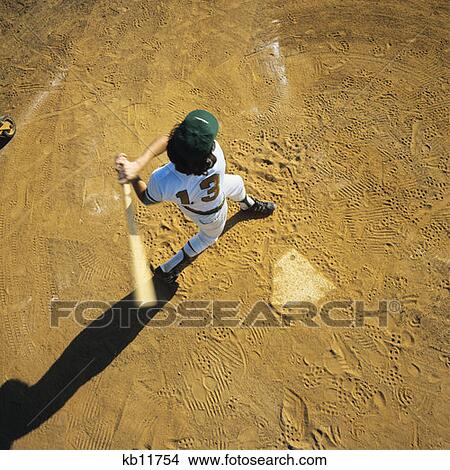 Overhead View Boy Swinging Bat View Large Photo Image Picture - Overhead View Boy Swinging Bat. Fotosearch