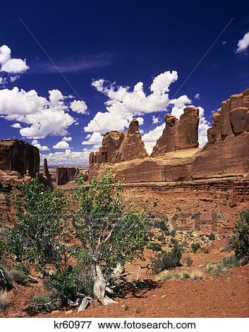 Stock Photo - Park Avenue Arches National Park Utah. Fotosearch