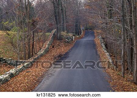 Stock Photography - Pelham Lane Weir Farm National Historic Site . Fotosearch