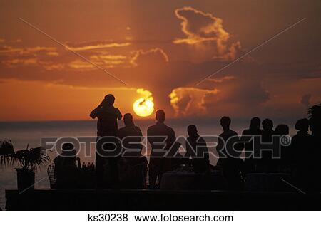 People Watching Sunset Cafe Negril Jamaica View Large Photo Image Stock Photo - People Watching Sunset Cafe Negril Jamaica . Fotosearch