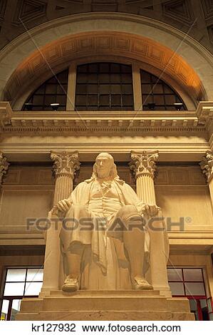 Philadelphia, Pa Statue Of Ben Franklin In The Franklin Institute View Large Photo Image Stock Image - Philadelphia, Pa Statue Of Ben Franklin In The Franklin Institute. Fotosearch