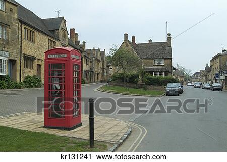 Phone Booth On Corner Of Neighborhood Cotswolds, England View Large Photo Image Stock Image - Phone Booth On Corner Of Neighborhood Cotswolds, England. Fotosearch