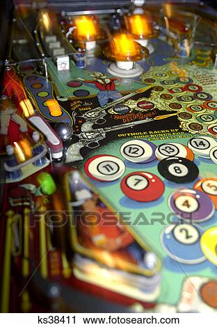 Pinball Machine View Large Photo Image Stock Image - Pinball Machine. Fotosearch
