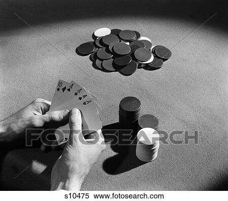 Playing Cards Poker Chips Gambling Retro View Large Photo Image Stock Photography - Playing Cards Poker Chips Gambling Retro. Fotosearch