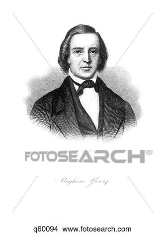 Portrait Brigham Young 1801 - 1877 Mormon Religious Leader Led Emigrants West Settled Utah Salt Lake City View Large Photo Image Picture - Portrait Brigham Young 1801 - 1877 Mormon Religious Leader Led Emigrants West Settled Utah Salt Lake City. Fotosearch