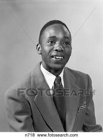 Stock Photo - Portrait Man African American Suit. Fotosearch