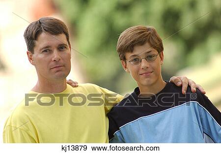Portrait Of Father And Son View Large Photo Image Stock Photo - Portrait Of Father And Son. Fotosearch