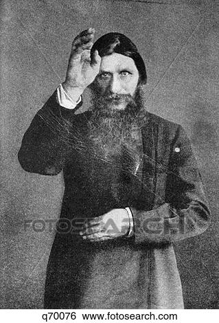 Portrait Rasputin Blessing Disciples Mad Monk Russian Revolution Favored By Nicholas Ii Starets View Large Photo Image Stock Photograph - Portrait Rasputin Blessing Disciples Mad Monk Russian Revolution Favored By Nicholas Ii Starets . Fotosearch