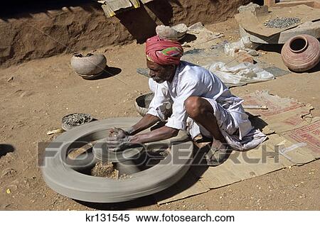 Pottery Wheel Jodhpur Rajasthan State India View Large Photo Image Stock Photography - Pottery Wheel Jodhpur Rajasthan State India . Fotosearch