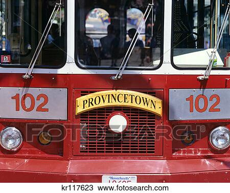 Provincetown Cape Cod Ma Provincetown Trolley View Large Photo Image Stock Image - Provincetown Cape Cod Ma Provincetown Trolley . Fotosearch