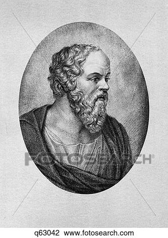 Stock Photo of Greek Philospher Socrates Profile Beard Socratic Method ...