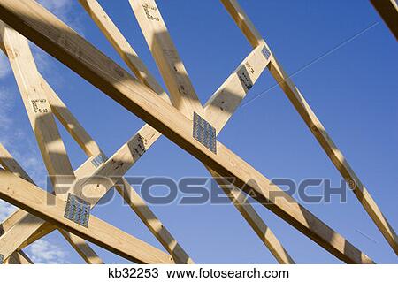 Stock Image - Rafters Of New Home . Fotosearch