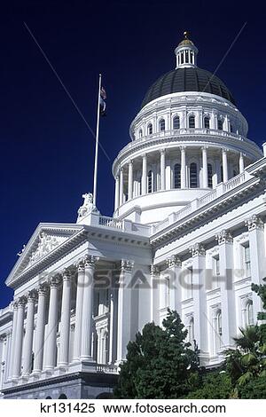 Sacramento, California State Capitol Building View Large Photo Image Stock Photography - Sacramento, California State Capitol Building. Fotosearch