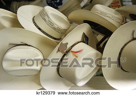 San Antonio Tx Western Style Canvas Hats For Sale View Large Photo Image Stock Photo - San Antonio Tx Western Style Canvas Hats For Sale . Fotosearch