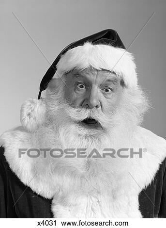 Santa Claus Portrait Surprised Facial Expression White Beard Moustache Fur Trimmed Suit Hat St. Nick Nicholas Father Christmas View Large Photo Image Stock Image - Santa Claus Portrait Surprised Facial Expression White Beard Moustache Fur Trimmed Suit Hat St. Nick Nicholas Father Christmas. Fotosearch