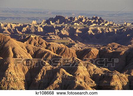 South Dakota Badlands View Large Photo Image Stock Photo - South Dakota Badlands . Fotosearch