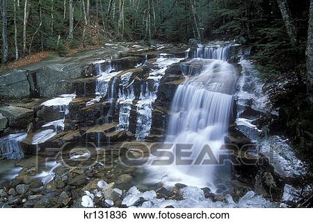 Stair Falls Franconia Notch State Park View Large Photo Image Stock Photograph - Stair Falls Franconia Notch State Park . Fotosearch