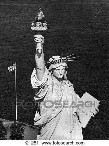 Statue Of Liberty Shown Waist-Up View Large Photo Image Stock Image - Statue Of Liberty Shown Waist-Up . Fotosearch