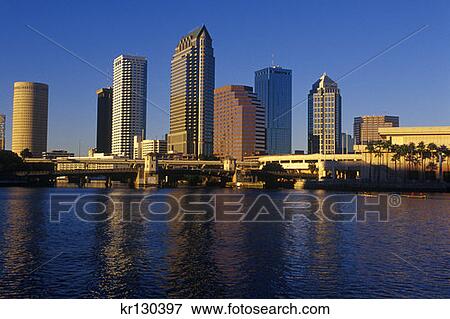 Stock Photo - Tampa Florida Downtown Skyline . Fotosearch
