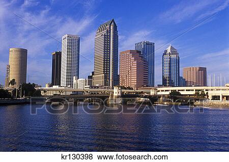 Stock Photo - Tampa Florida Downtown Skyline . Fotosearch