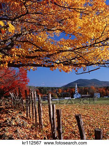 Tamworth Nh Autumn View Large Photo Image Stock Photo - Tamworth Nh Autumn . Fotosearch