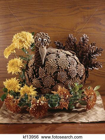 Thanksgiving Turkey Flowers Centerpiece Retro 1970S View Large Photo Image Stock Photograph - Thanksgiving Turkey Flowers Centerpiece Retro 1970S. Fotosearch
