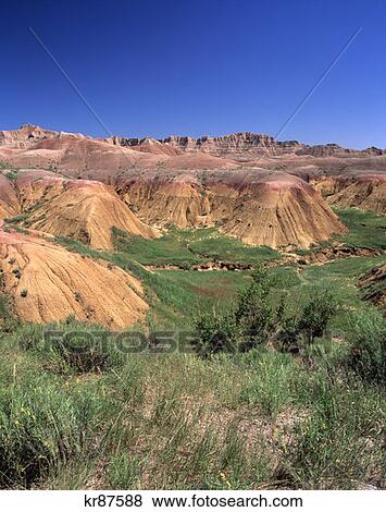 The Badlands National Park South Dakota View Large Photo Image Stock Photo - The Badlands National Park South Dakota . Fotosearch