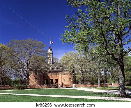 The Capitol Building In Colonial Williamsburg Virginia View Large Photo Image Stock Photograph - The Capitol Building In Colonial Williamsburg Virginia . Fotosearch