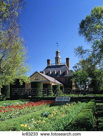 The Governor'S Palace In Colonial Williamsburg Virginia View Large Photo Image Stock Image - The Governor'S Palace In Colonial Williamsburg Virginia . Fotosearch