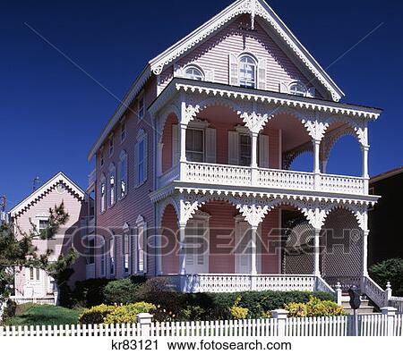 The Pink House Cape May, New Jersey View Large Photo Image Stock Image - The Pink House Cape May, New Jersey. Fotosearch