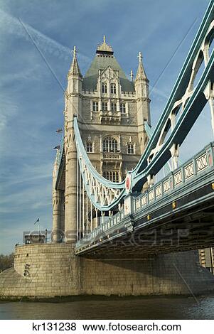 Stock Photo - Tower Bridge On River Thames London, England. Fotosearch