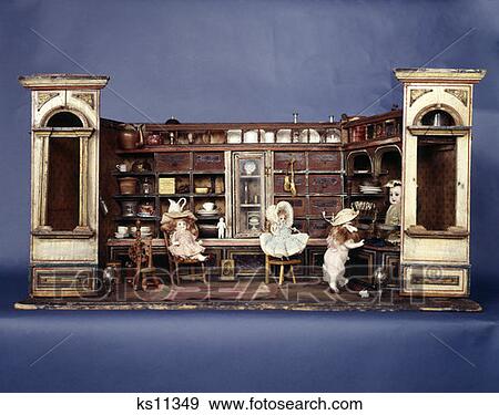 Toy Model Of 19Th Century General Store With Antique Dolls Figurines Place As Customers Clerk Toys Models Antiques View Large Photo Image Stock Photo - Toy Model Of 19Th Century General Store With Antique Dolls Figurines Place As Customers Clerk Toys Models Antiques. Fotosearch