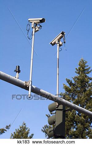 Traffic Cameras At Street Intersection View Large Photo Image Stock Image - Traffic Cameras At Street Intersection . Fotosearch