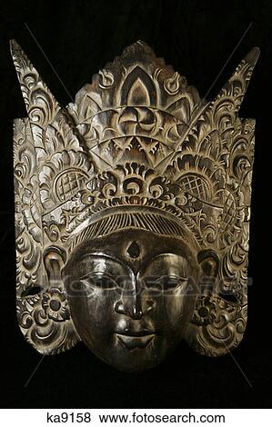 Tribal Mask View Large Photo Image Stock Photo - Tribal Mask. Fotosearch